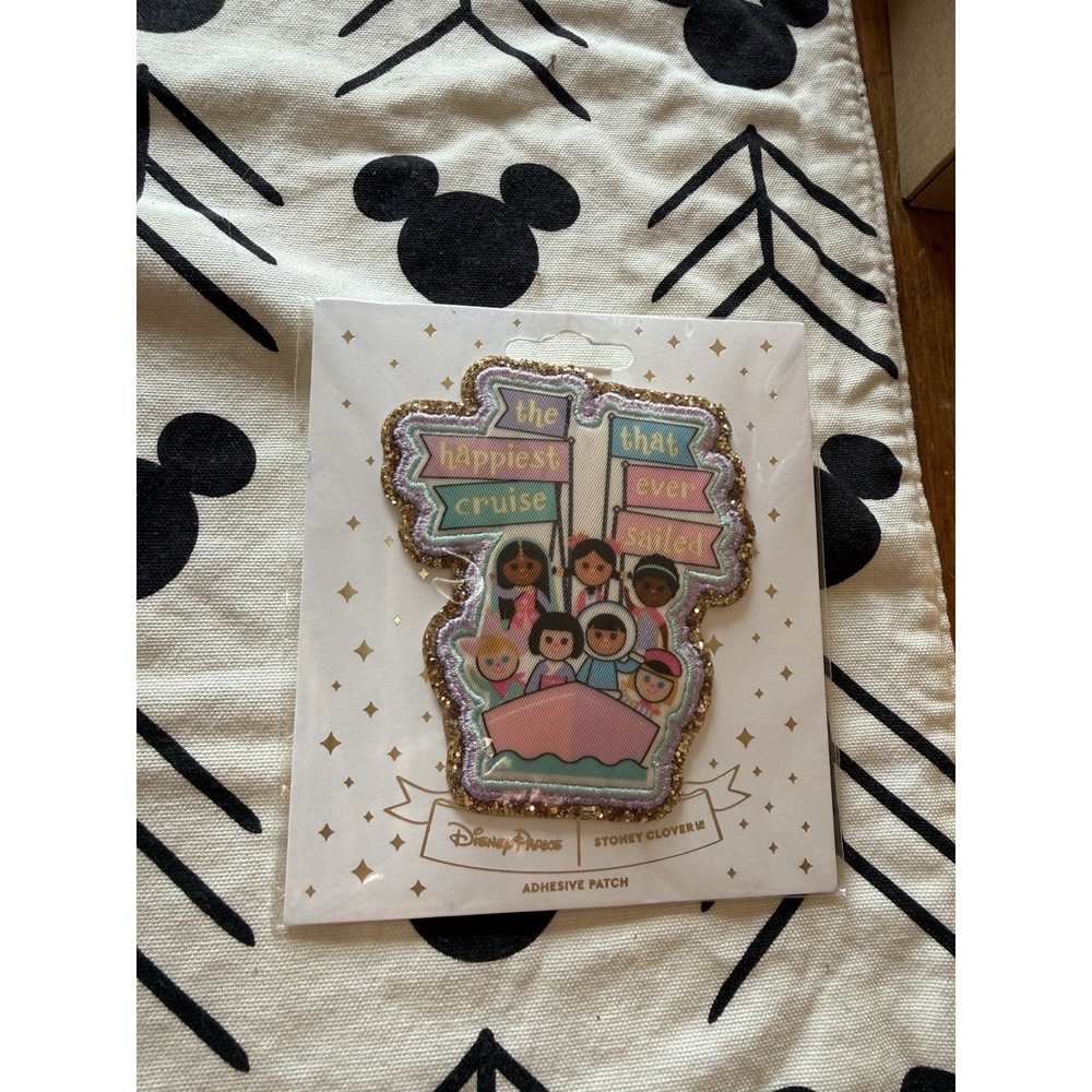 Disney Parks Stoney Clover It's a Small World "The Happiest Cruise" Patch New
